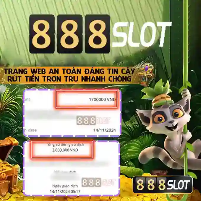 Giao diện trang chủ 888slot uy tín và hiện đại